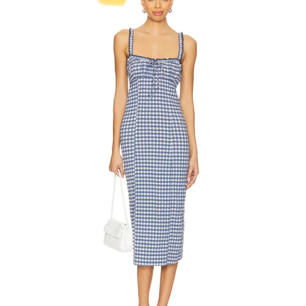 Woman's Dress Free People Lucinda Midi XS NWT Indigo‎ Combo